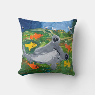 Coussin Baby Shark "Art by Kids"