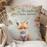 Coussin Baby shower Boho Woodland<br><div class="desc">Améliorez l'ambiance confortable de votre baby shower avec notre papillon champignons Baby shower de la nature Jetez l'oreiller. Cette adorable coussin présente un design fantaisiste inspiré de la forêt enchanteresse, ornée de papillons délicats, de charmants champignons et d'une végétation luxuriante. Parfait pour ajouter une touche de charme boisé à vos...</div>