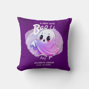 Coussin Baby shower Boo Halloween Deep Purple Theme Party