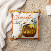 Coussin Baby shower d'abeille douce (Couverture)