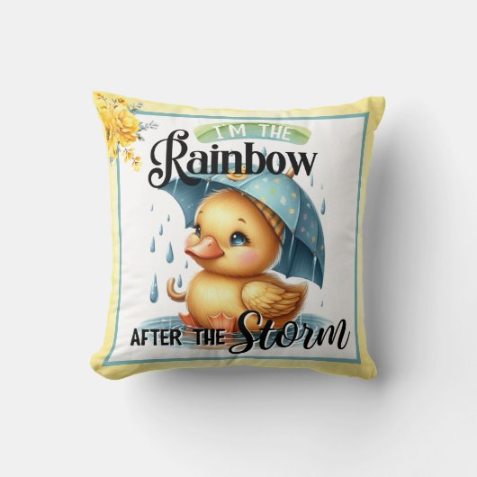Coussin Baby shower de canard en caoutchouc (Recto)