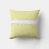 Coussin Baby shower en jaune (Verso)