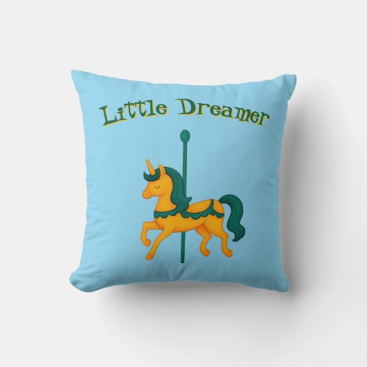 Coussin Baby Shower Licorne Fantaisiste (Recto)