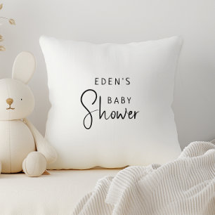 Coussin Baby shower Neutre Moderne Simple