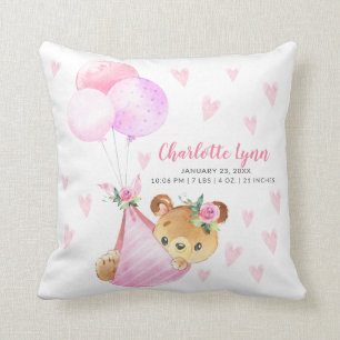 Coussin Baby shower spécial de livraison de l'ours