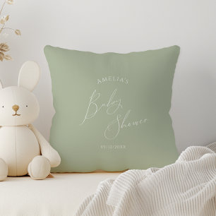 Coussin Baby-Showing Vert Sauge Fantaisiste