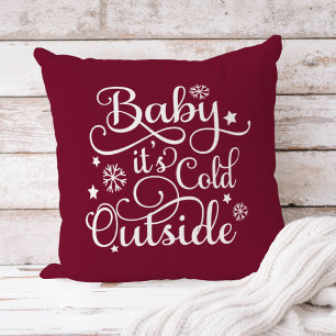 Coussin Baby Son Froid Hors Bourgogne Script Holiday