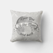 Coussin Baby Stat Love You to Moon Flrow Motif (Recto)