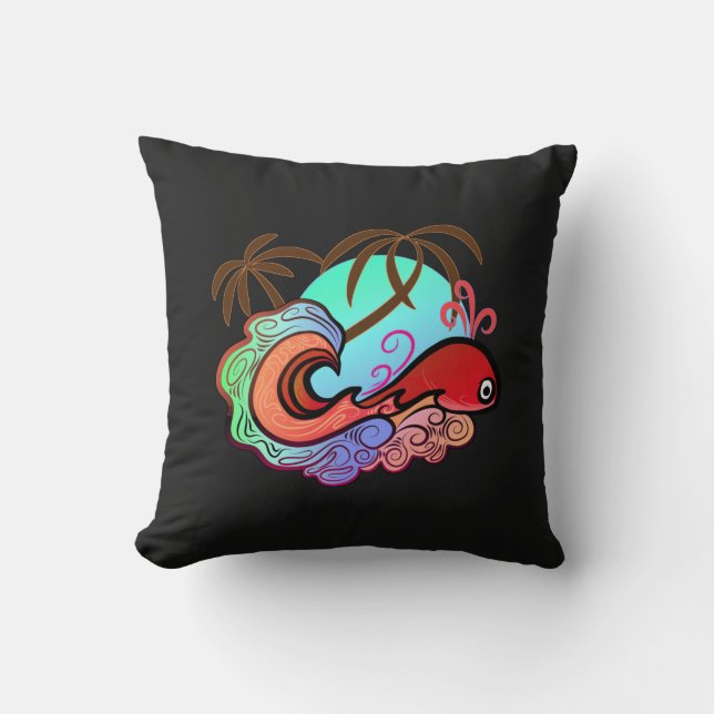 Coussin Baby Whale Surfer (Recto)