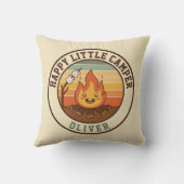 Coussin Badge de Petit Campeur Heureux (Verso)