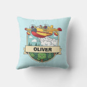 Coussin Badge de plan de lutte contre l'incendie (Verso)