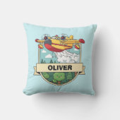 Coussin Badge de plan de lutte contre l'incendie (Recto)