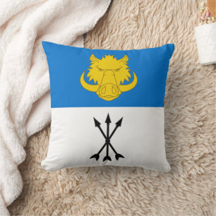 Coussin Badge du canton de Vest Yorvik Populace
