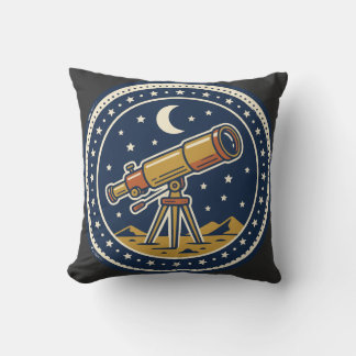 Coussin Badge Retro Star Party Club Astronomie Autocollant