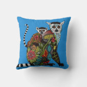 Coussin Bague Queue Lemur Amour bleu (Verso)