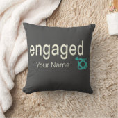 Coussin Bagues de fiançailles Couple Enterrement de vie de (Couverture)