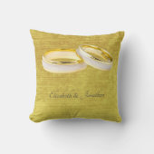 Coussin Bagues élégantes Mariage simple (Recto)