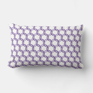 Coussin - Bagues violettes interconnectées