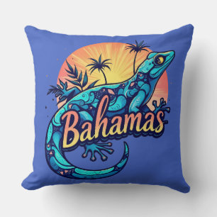Coussin Bahamas Gecko Caraïbes