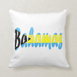 Coussin bahamien de drapeau