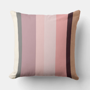 Coussin Baies Abstraites roses et beiges