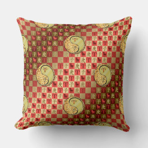 Coussin Baies et rat métallique