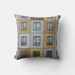 Coussin Baies vitrées blanches et beiges