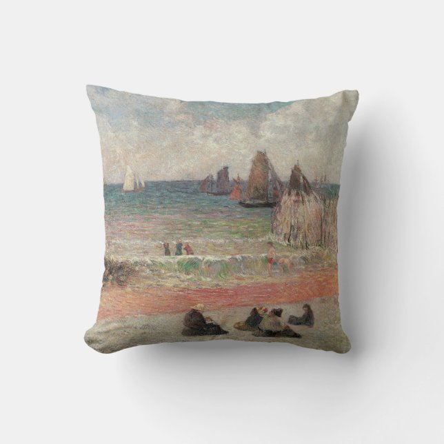 Coussin Baignade à Dieppe de Paul Gauguin (Recto)