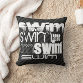 Coussin Baignade ; Gris Noir & Sombre (Couverture)