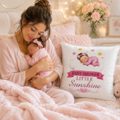 Coussin Baignoire de bébé Fleurs roses étoiles Petite fill