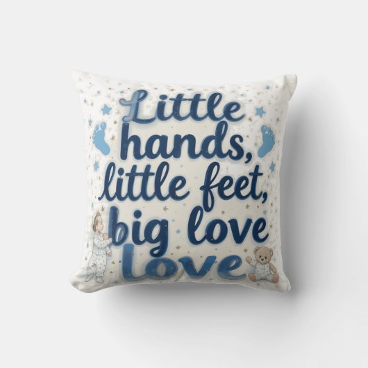 Coussin Bain de bébé petits pieds (Recto)