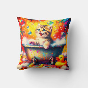 Coussin Bain de bulle Kitten