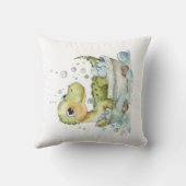 Coussin Bain de dinosaure mignon (Verso)