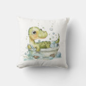 Coussin Bain de dinosaure mignon (Recto)