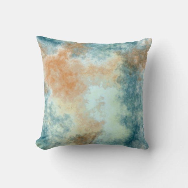 Coussin Bain Gold et Turquoise (Recto)