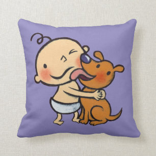 Coussin Baisers de chiot pour le bébé