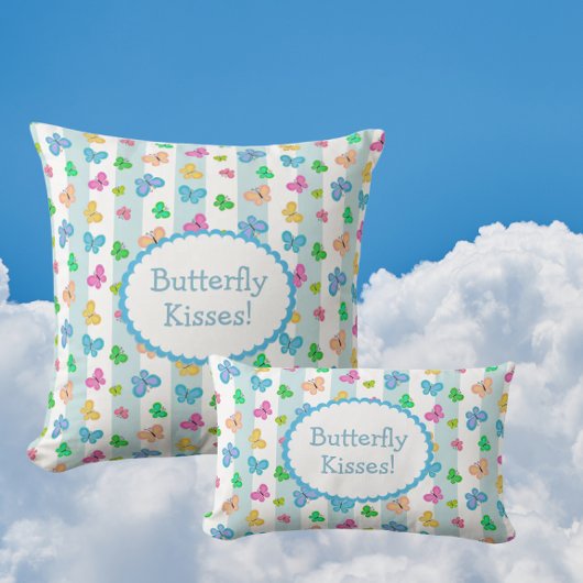 Coussin Baisers de papillon Personnalisé
