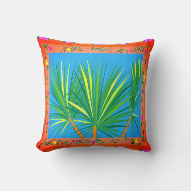 Coussin Baja Palms Lance Pillow (Recto)