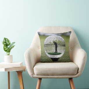 Coussin Bal De Golf En Verre Avec Lecteur De Golf À L'Inté