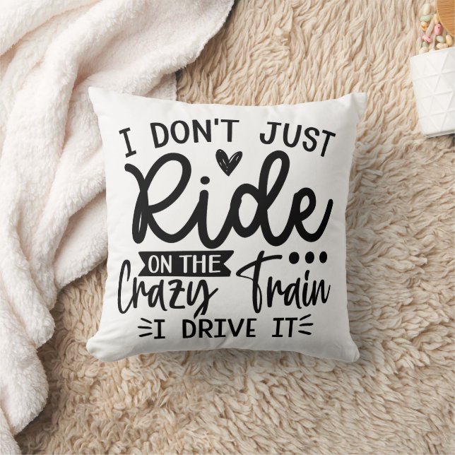 Coussin Balade Amusante Dans Le Train Fou (Couverture)