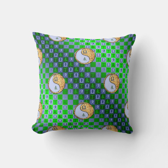 Coussin Balance & Chèvre de Feu (Recto)
