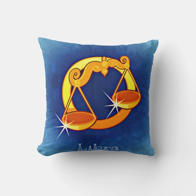Coussin Balance de signe de zodiaque (Recto)