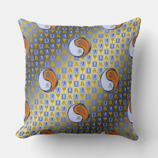 Coussin Balance & Dragon de Bois (Recto)