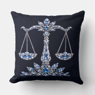 Coussin Balance en cristal d'argent Collection Luxe