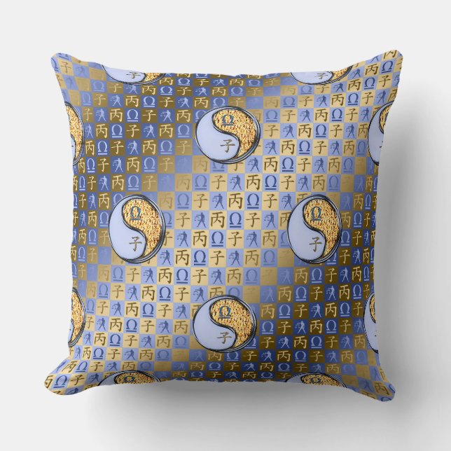 Coussin Balance & Rat de Feu (Recto)