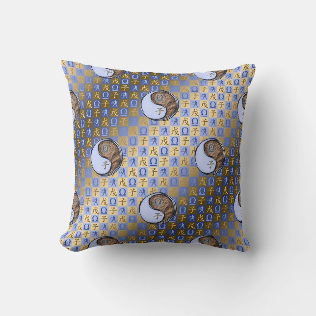 Coussin Balance & Rat de Terre (Recto)