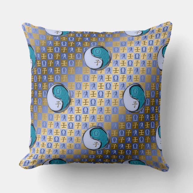 Coussin Balance & Rat d'eau (Recto)