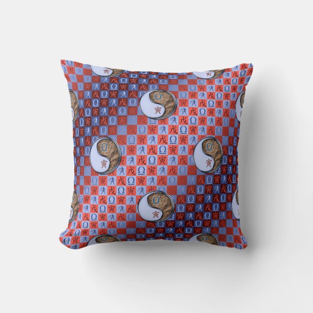 Coussin Balance & Tigre de Terre (Recto)
