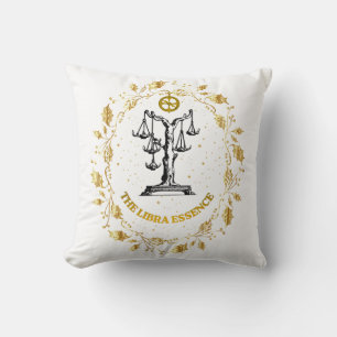 Coussin Balance Zodiaque Luxe Astrologie Art