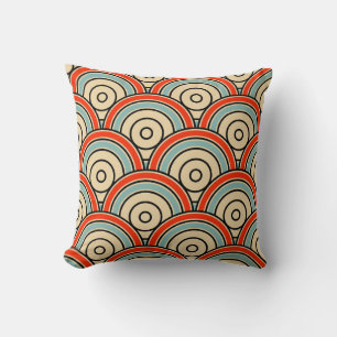 Coussin Balances asiatiques Vagues Motif ivoire